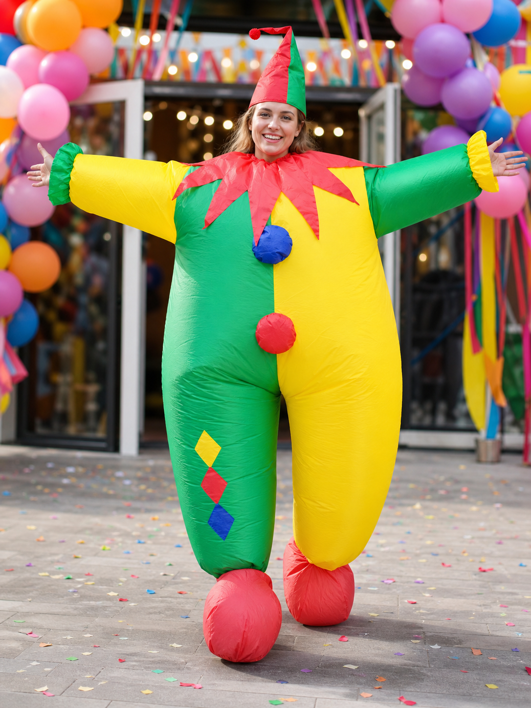 Inflatable Clown Costume for Parties and Celebrations