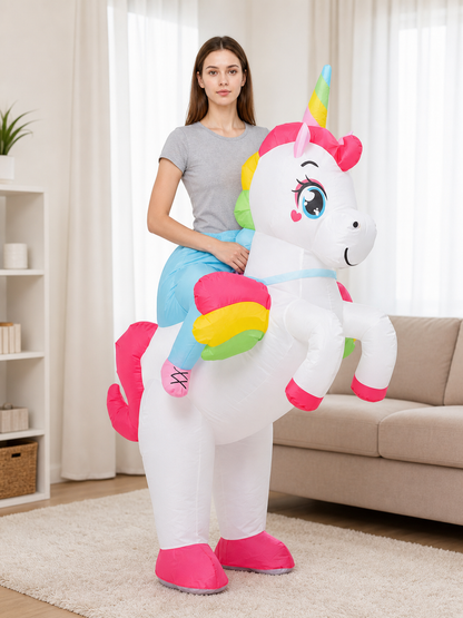 Inflatable Costume: Unicorn, Shark, or Alien