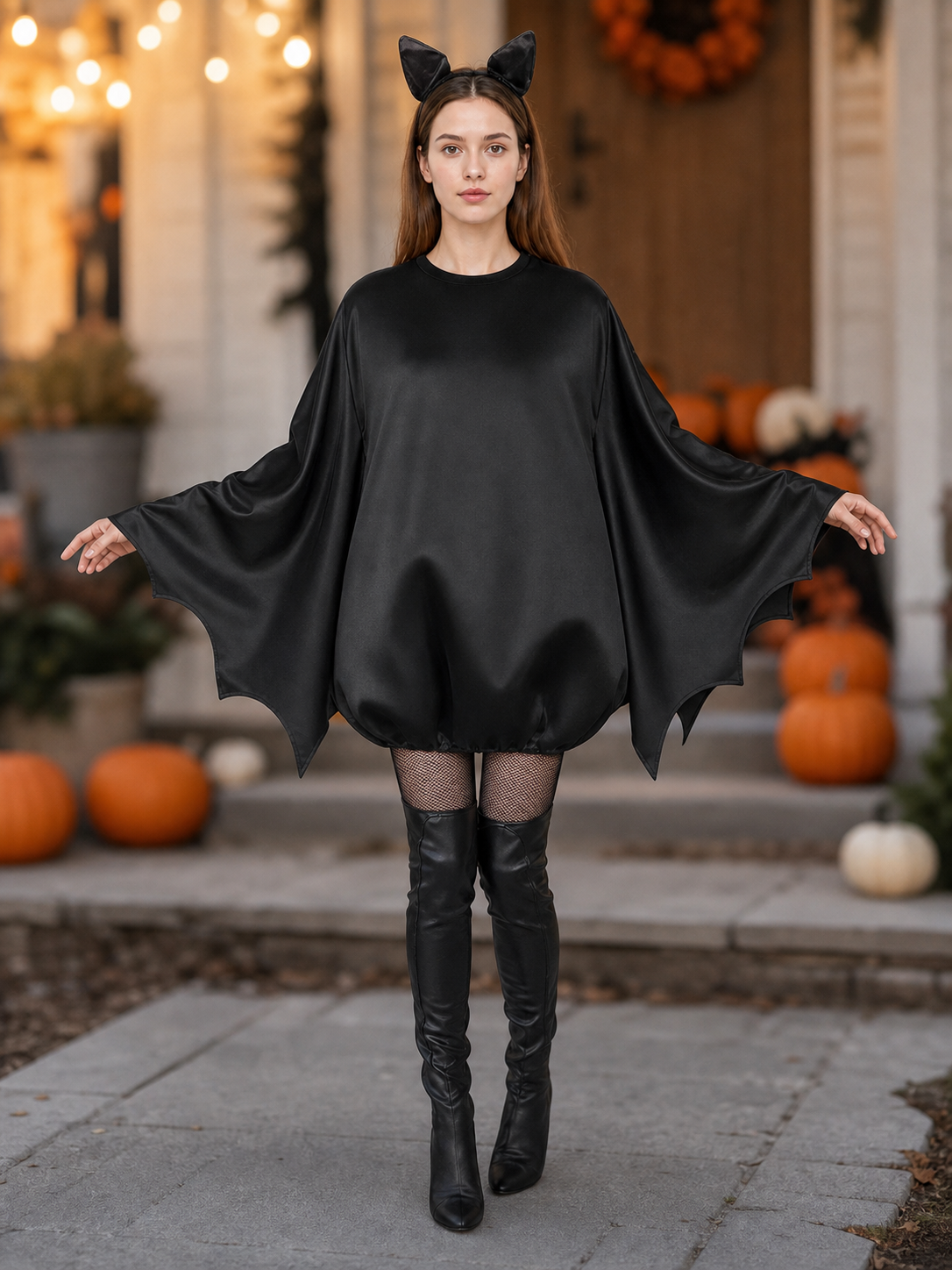 Bat Costume with Wings and Ears