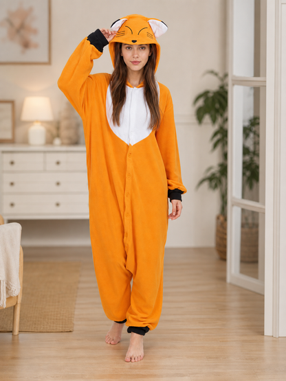 Fox Kigurumi with Hood — Party Costume