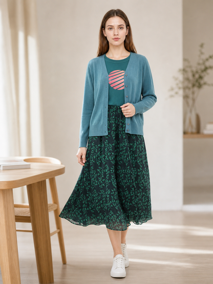 Natalie Cosplay Costume: Cardigan, Top, and Skirt