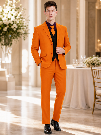 Clown Cosplay Costume: Orange Set