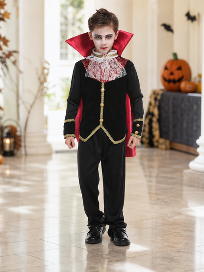 Vampire Costume with Cape and Pants