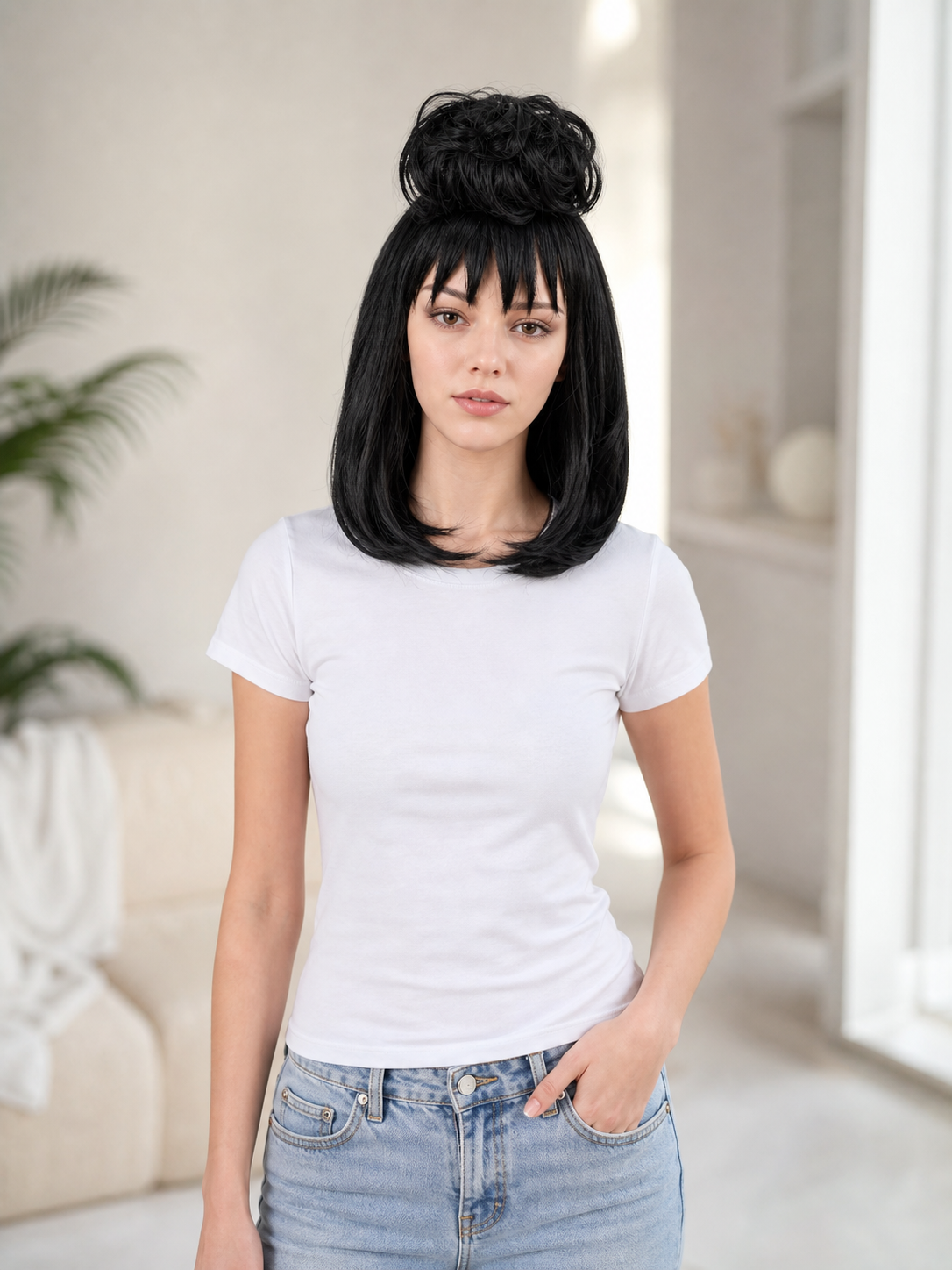 Lydia cosplay wig from the film "Beetlejuice"
