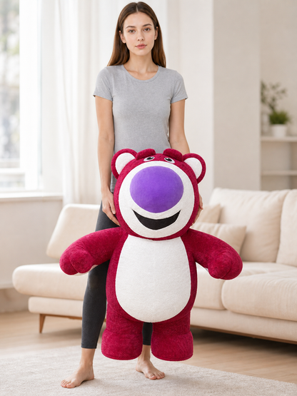 Large Plush Bear Figure for Decor and Photos