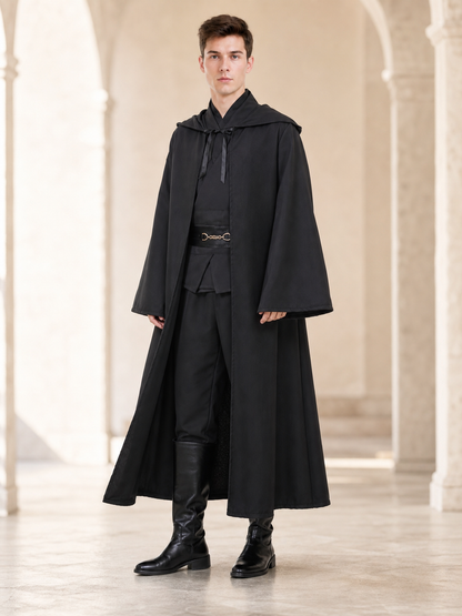 Costume set with a long robe and hood