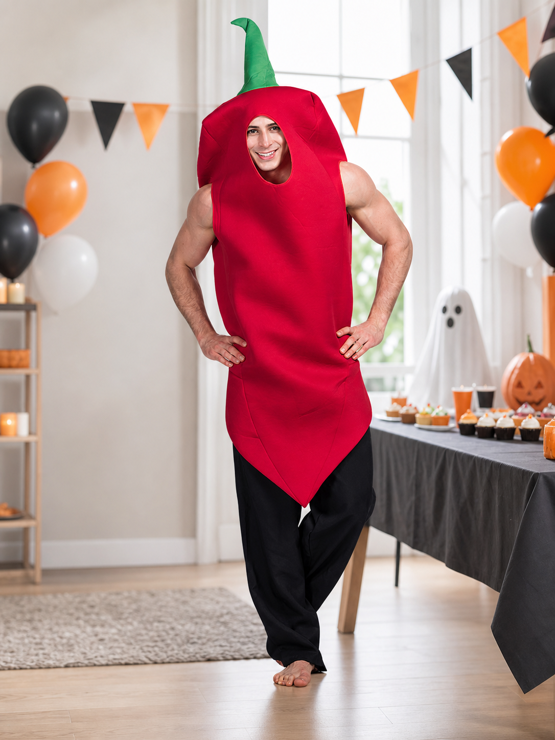 Chili Pepper Costume for Halloween and Theme Parties