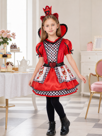 Red Queen Costume with Crown