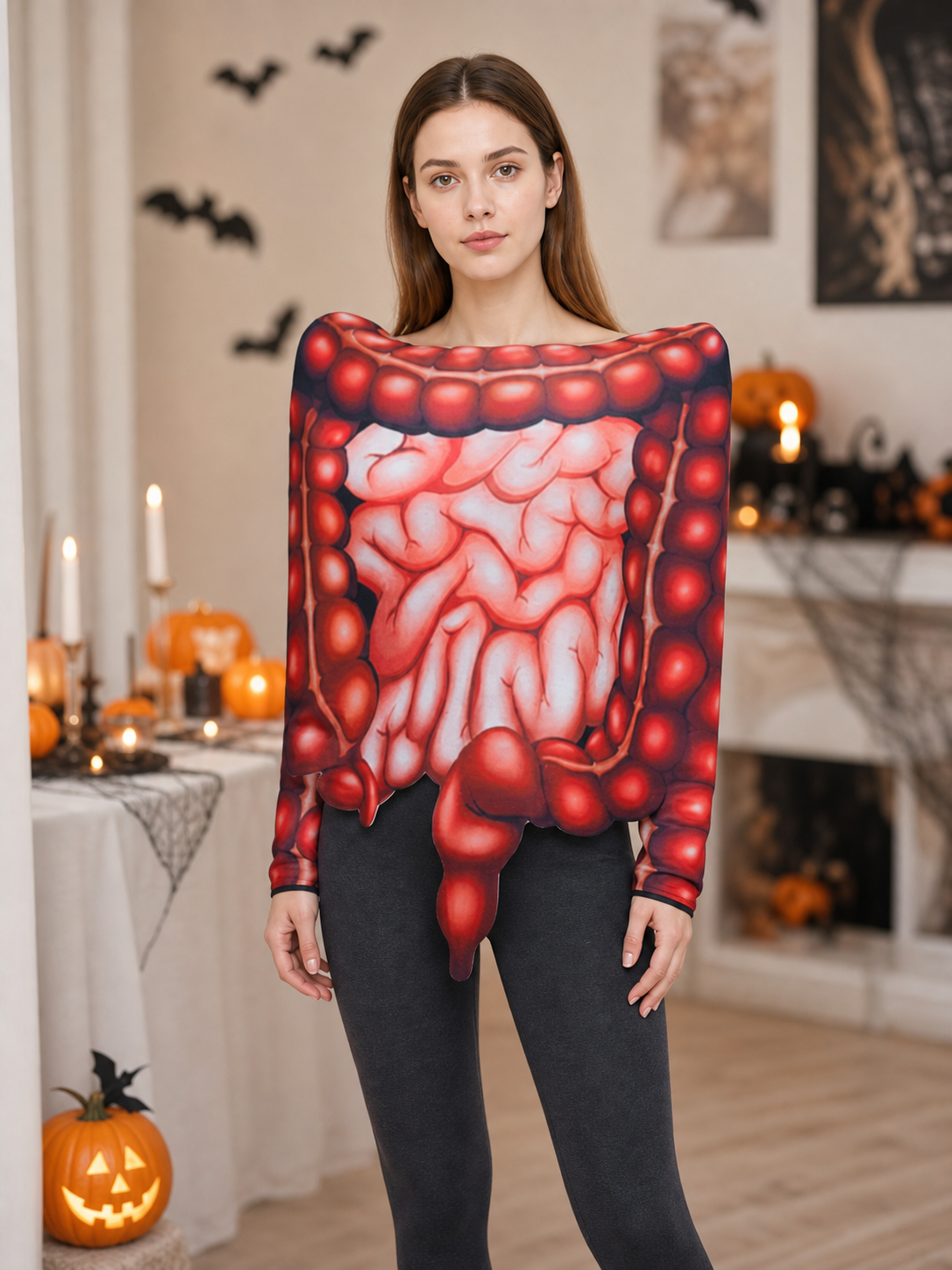 Halloween organ print costume top
