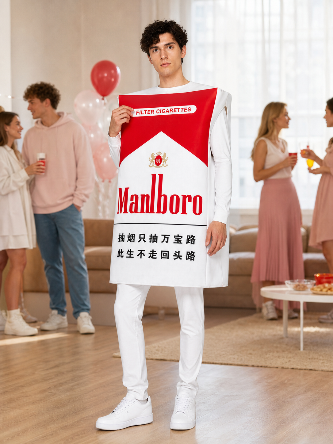 Cigarette Pack Costume for Halloween and Parties