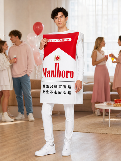 Cigarette Pack Costume for Halloween and Parties