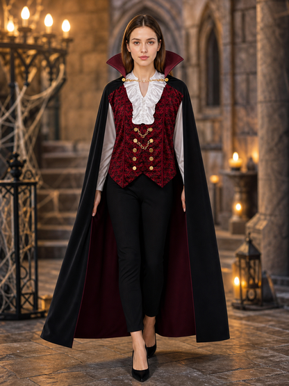 Count Costume: Victorian-Style Coat and Vest with Jabot