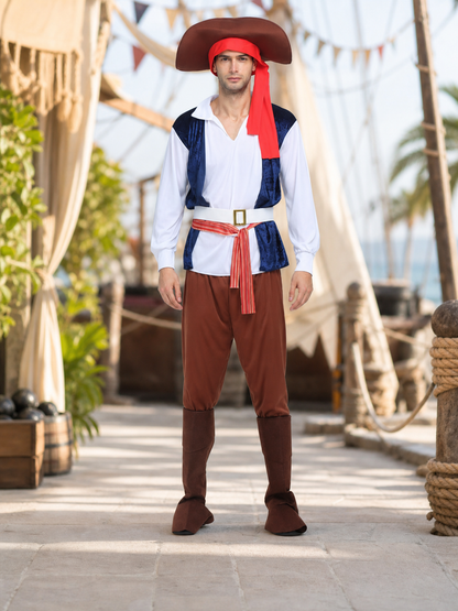 Halloween Pirate Costume, Complete Set