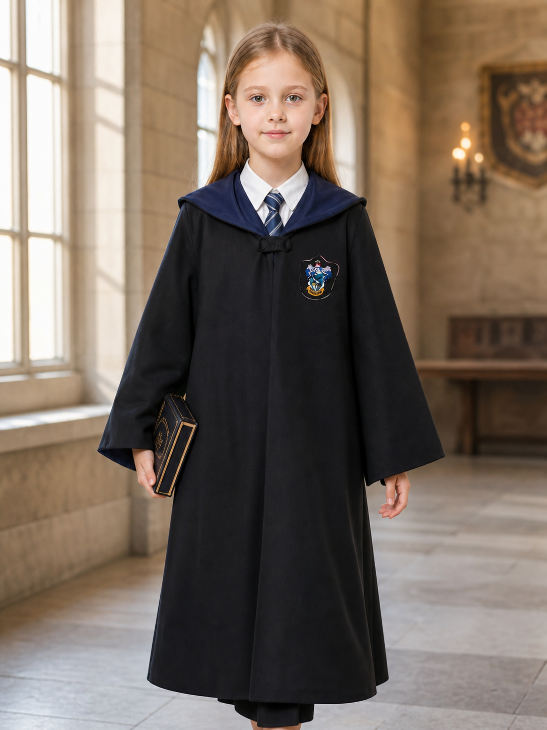 Cosplay Costume: Hooded Robe and Tie
