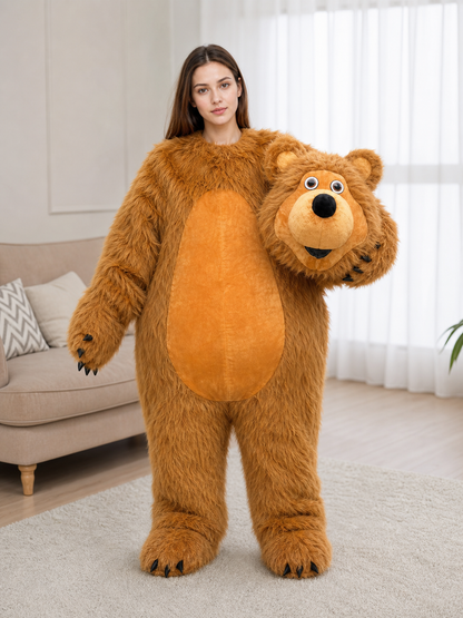 Full-body bear costume for holidays and events