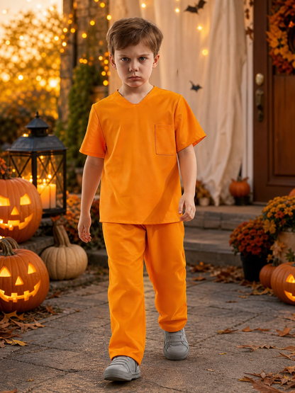 Prison-Style Costume Set