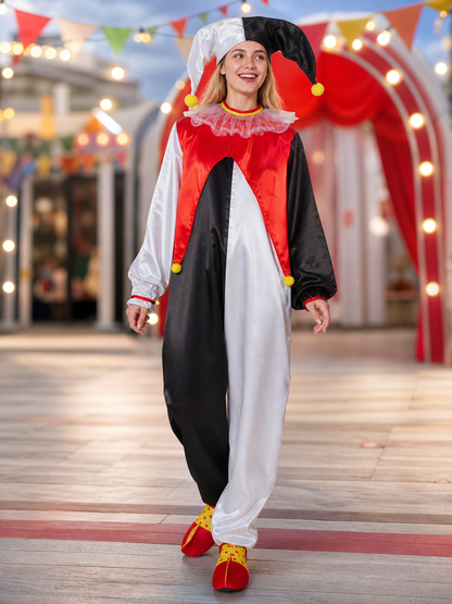 Clown Costume with Hat and Collar