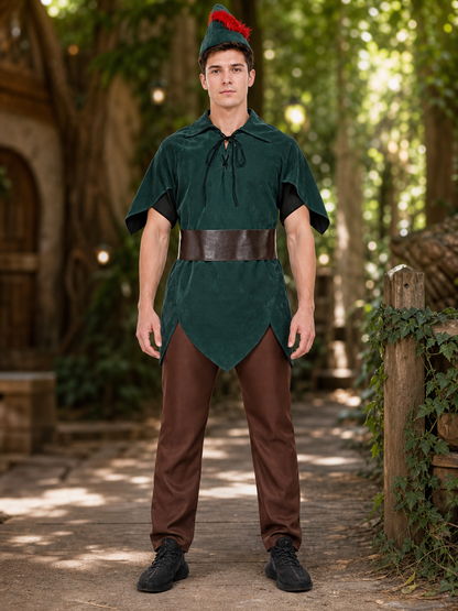 Robin Hood cosplay costume, green set