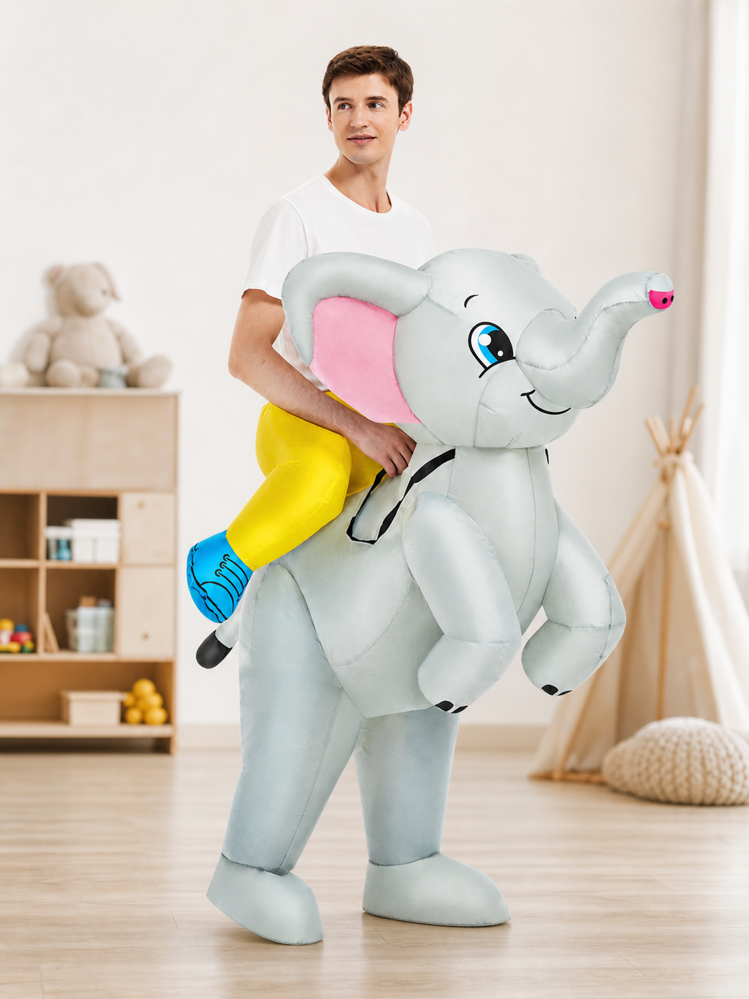 Elephant Carnival Costume with Ride-On Effect