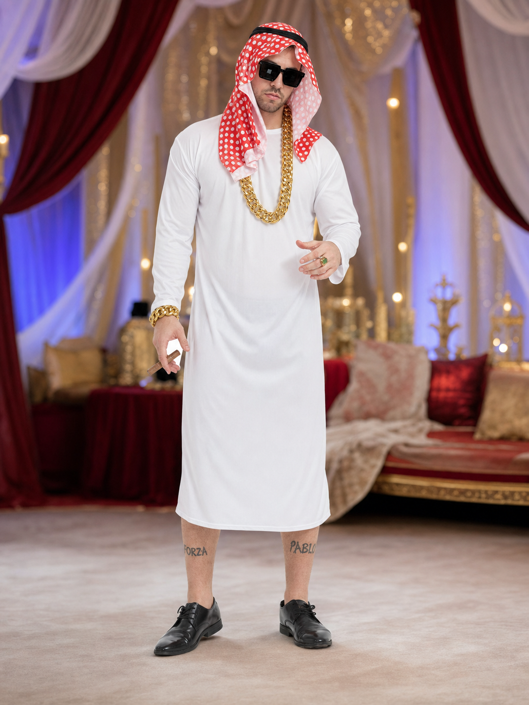 Arabian Carnival Costume with Robe and Accessories