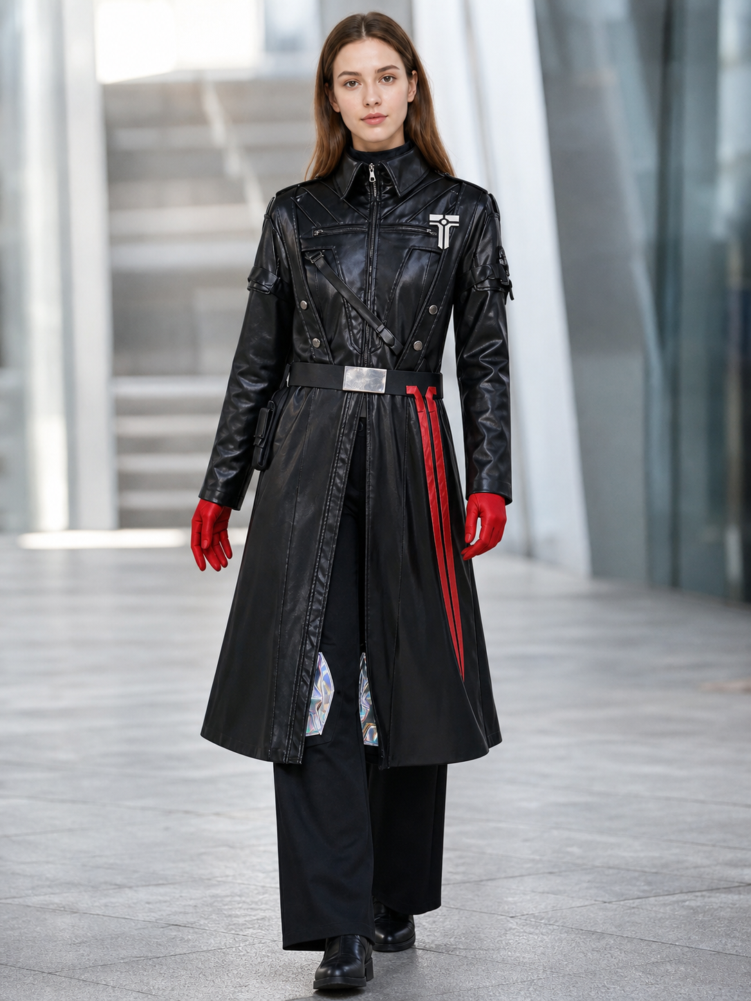 Gehros Cosplay Costume: Long Coat, Pants