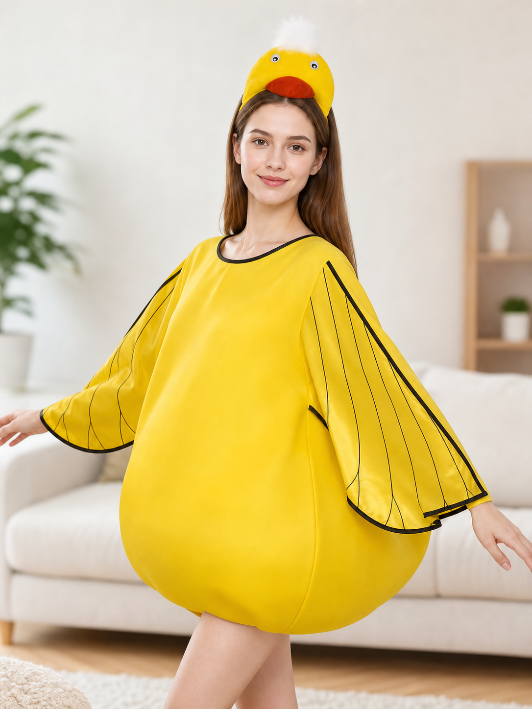 Duck costume with wings and headband