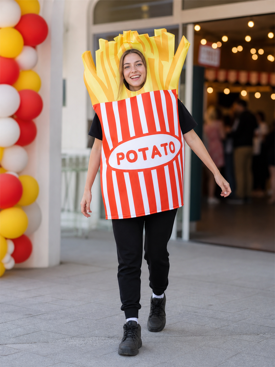 French Fries Carnival Costume with Headpiece