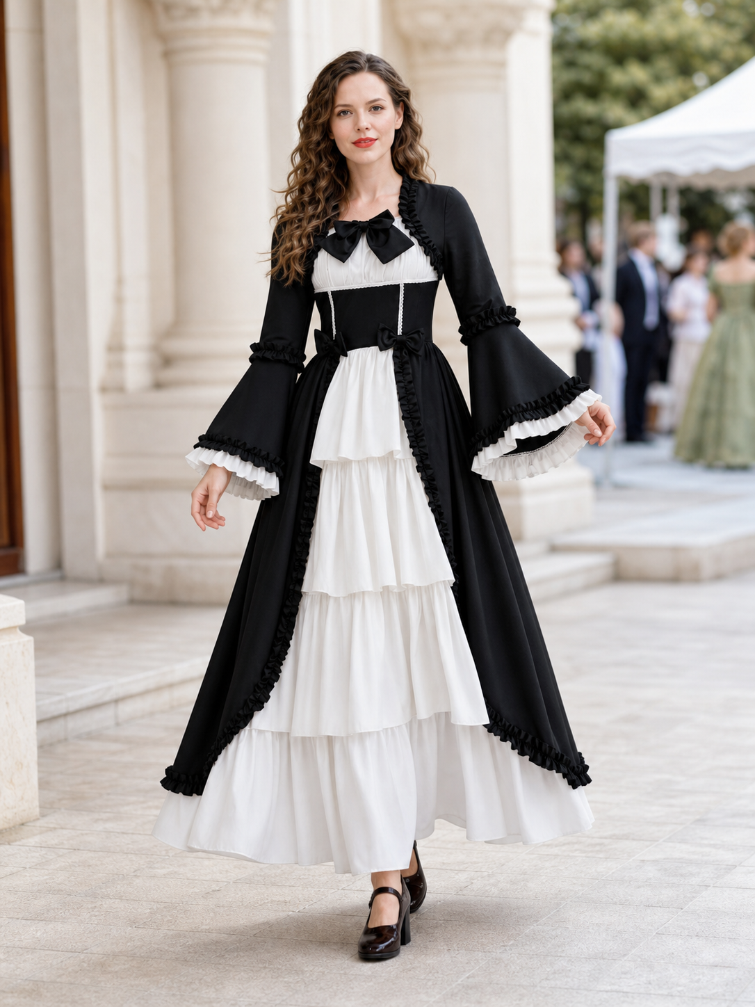 Victorian-Style Gothic Costume Dress