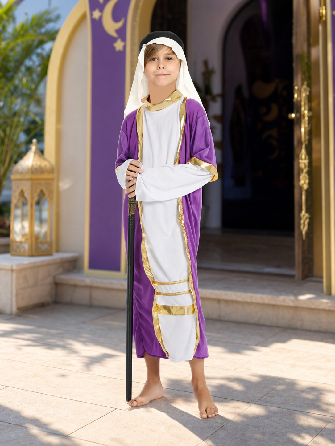 Kids’ Arabic Costume with Robe and Glasses