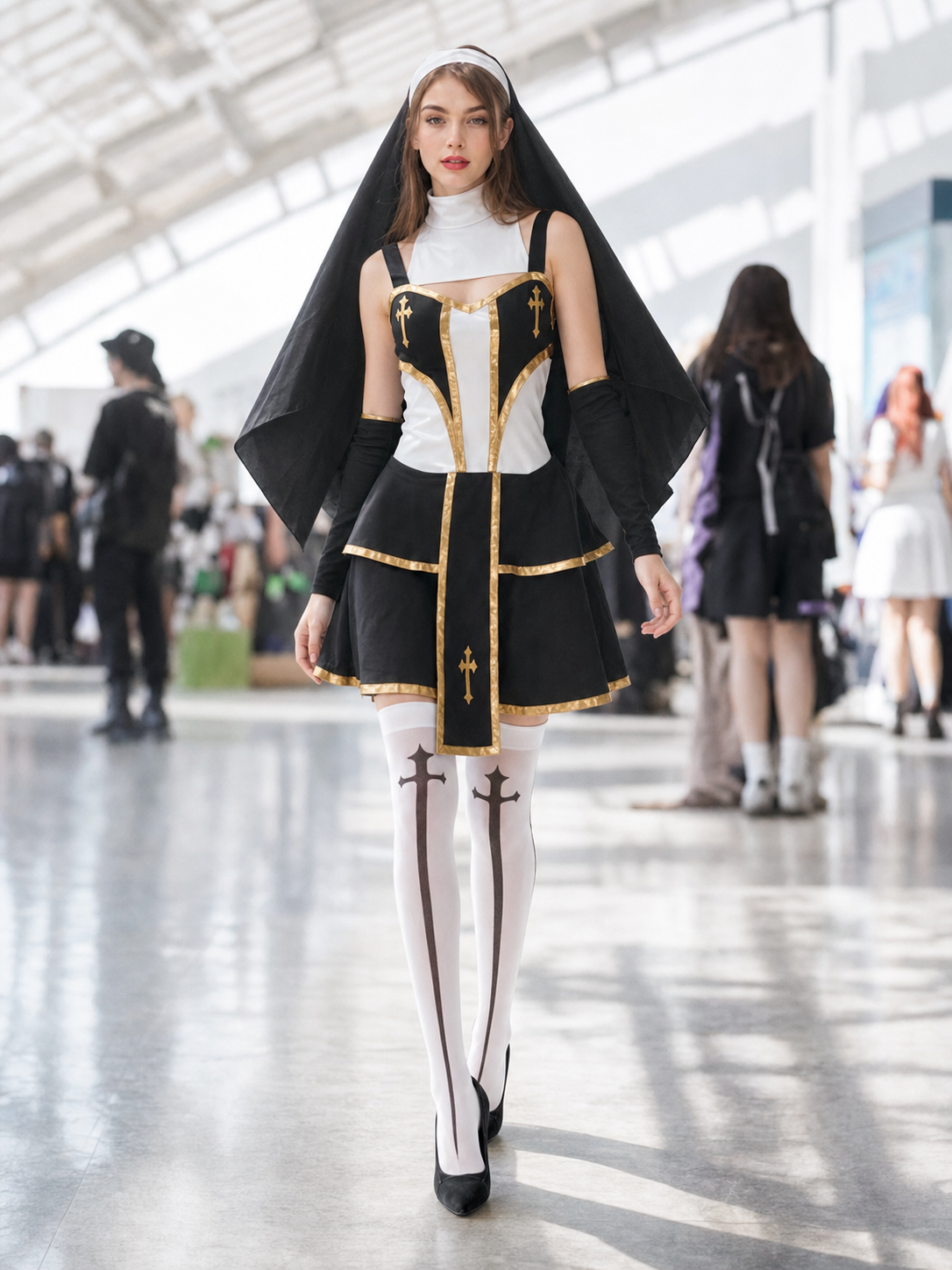 Monastic-style costume for cosplay and Halloween