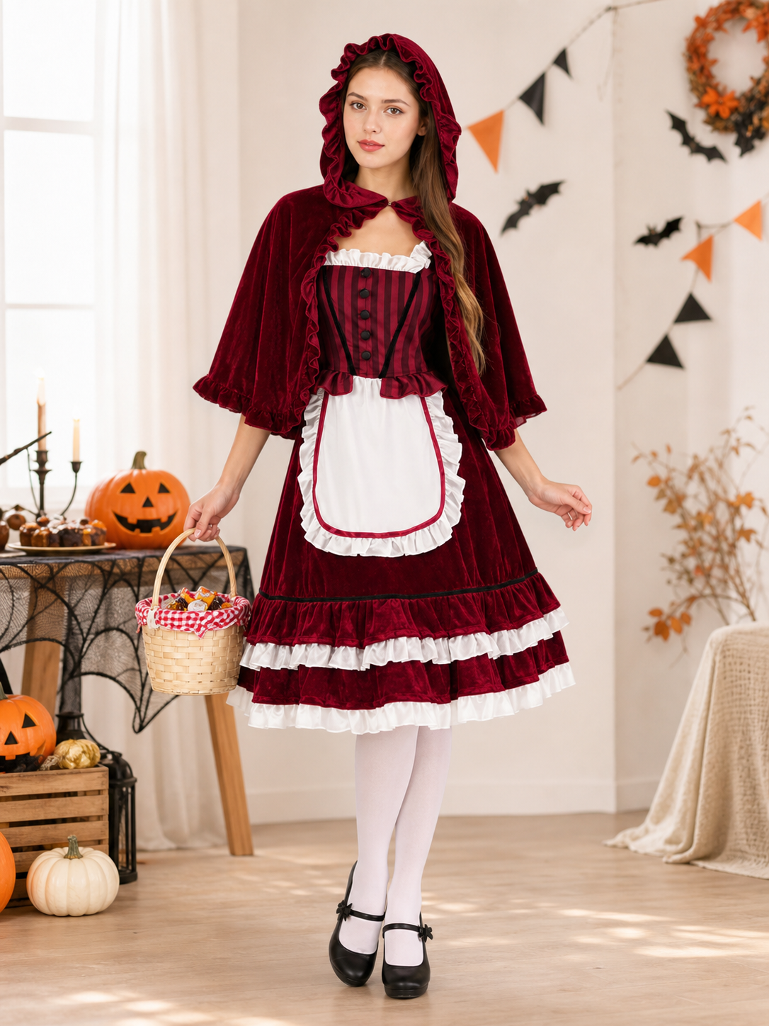 Little Red Riding Hood Costume with Cape