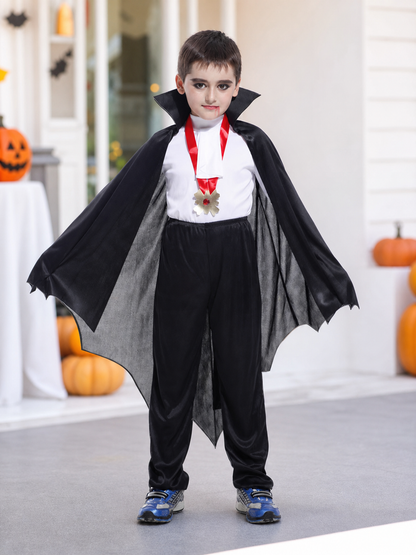 Children’s Halloween vampire costume with cape