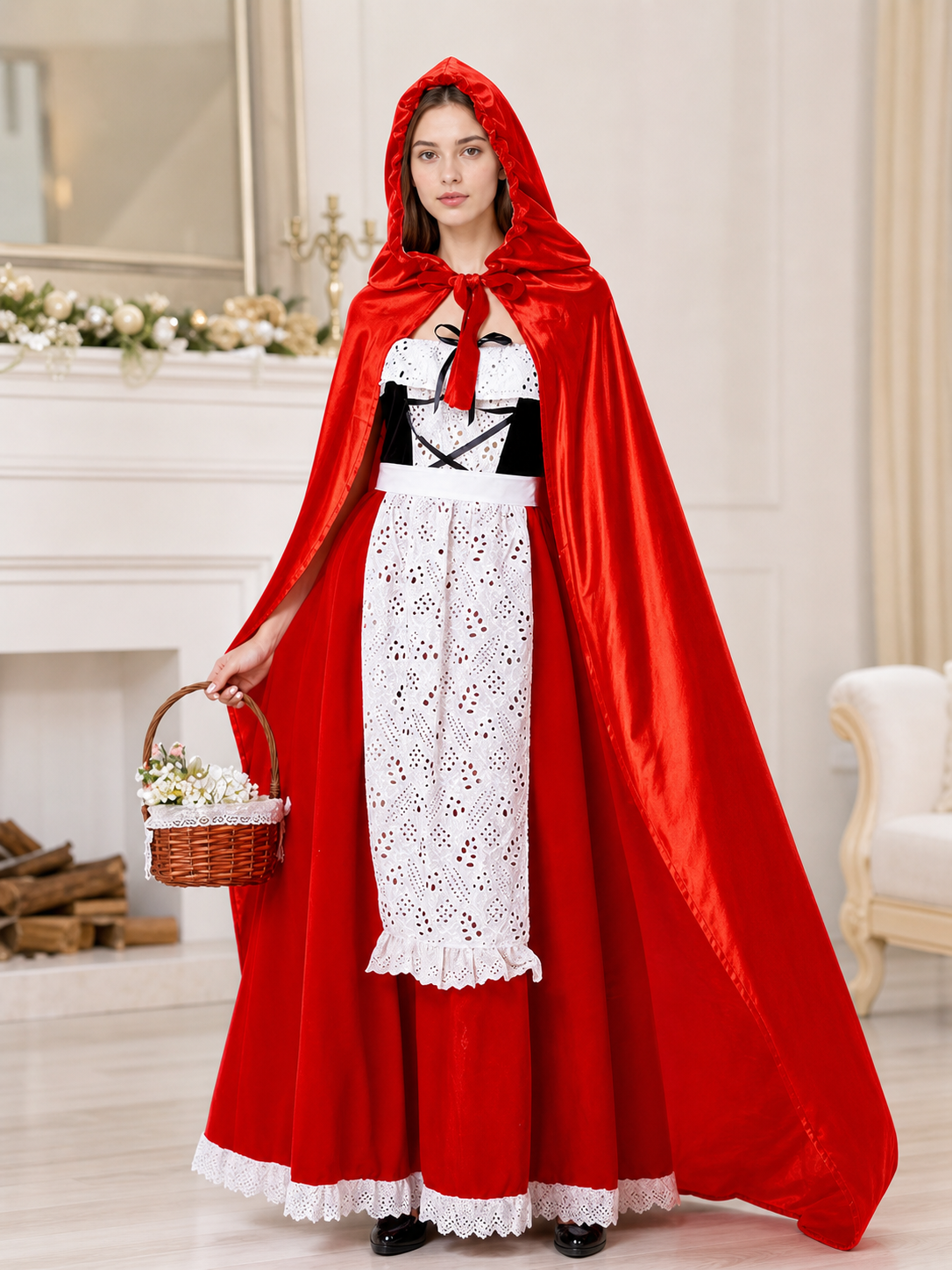 Little Red Riding Hood Hooded Costume for Halloween