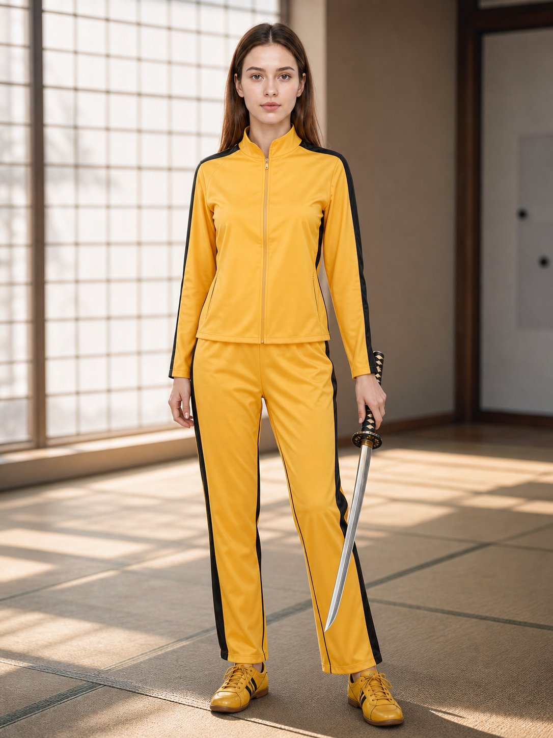 Kill Bill cosplay costume, yellow set