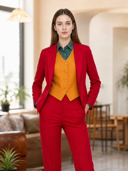 Clown Cosplay Costume: Red Set