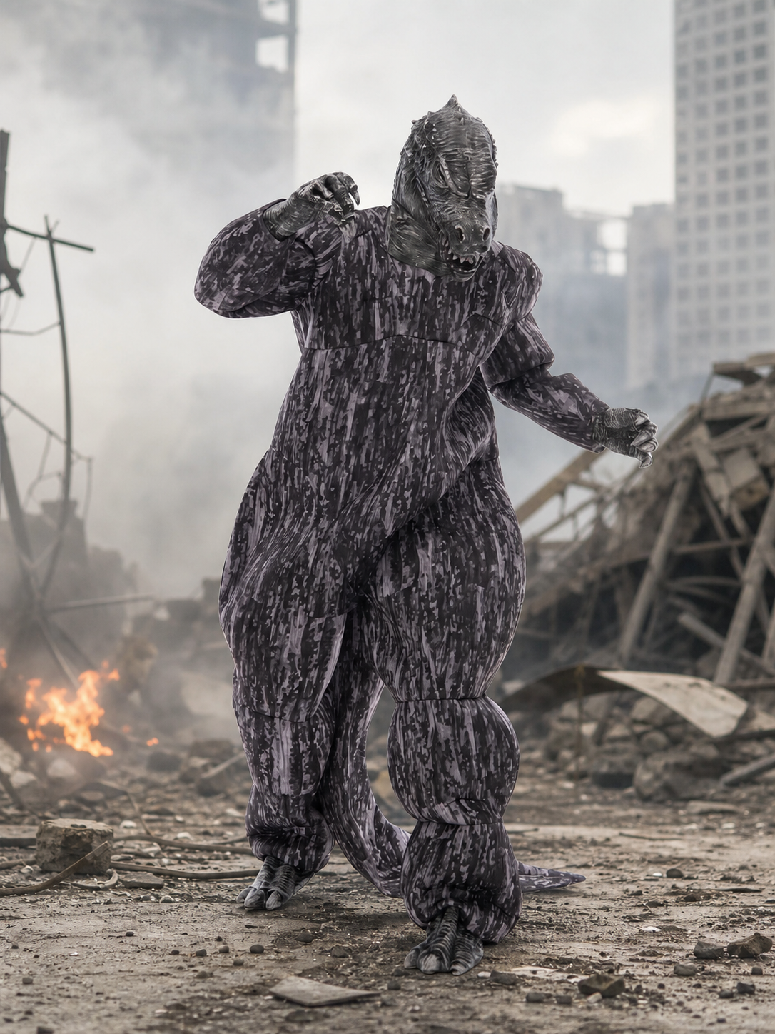 Godzilla and King Kong Monster Costume, Complete Look