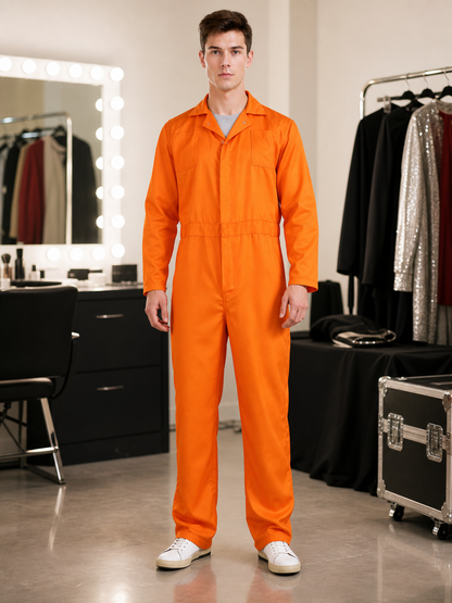Orange Jumpsuit with Accessories