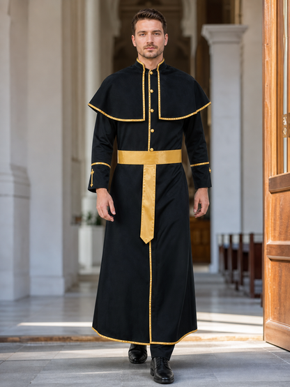 Long Costume Robe with Belt for Cosplay