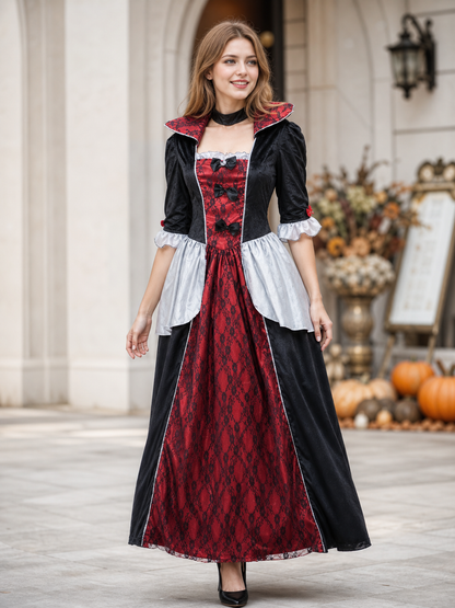 Gothic vampire dress for Halloween and cosplay