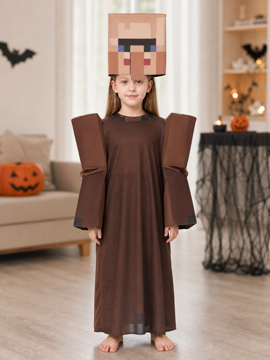 Minecraft Character Cosplay Costume, Pixelated