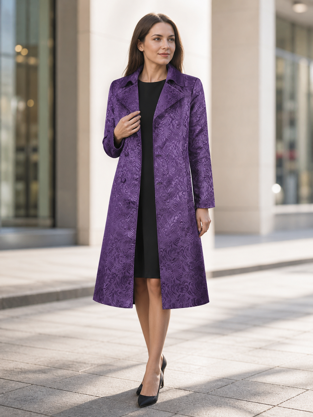 Joker Costume: Long Purple Coat