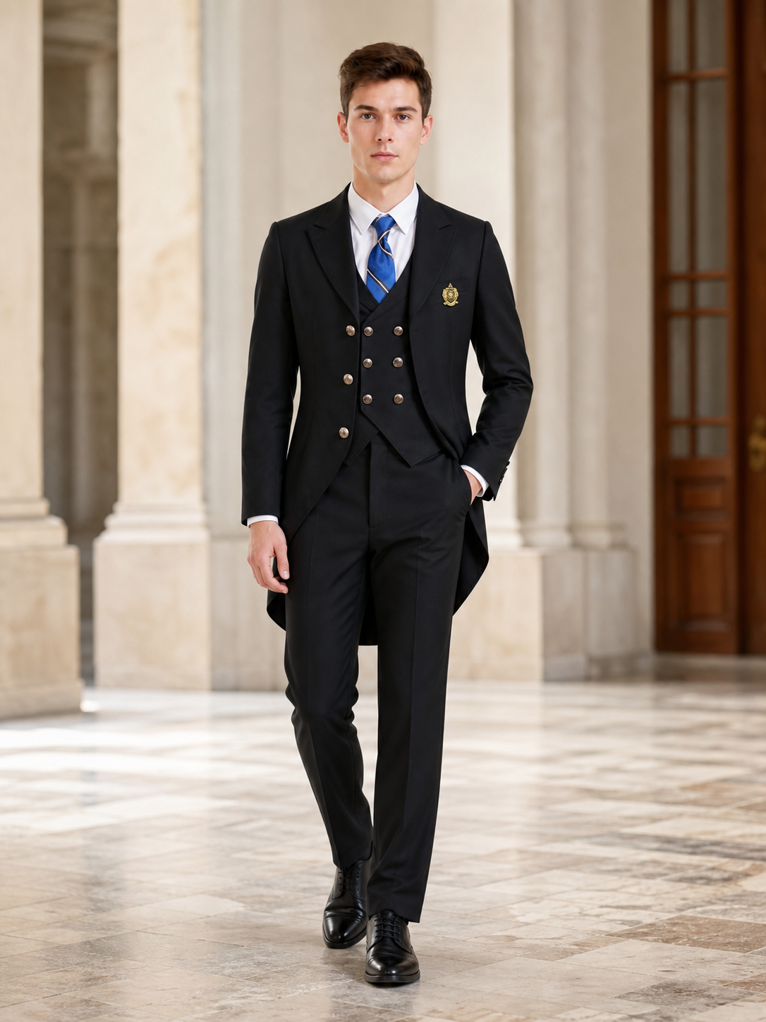 Black Butler Cosplay Costume with Vest