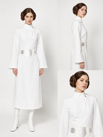 Princess Leia Hooded Dress Costume with Belt