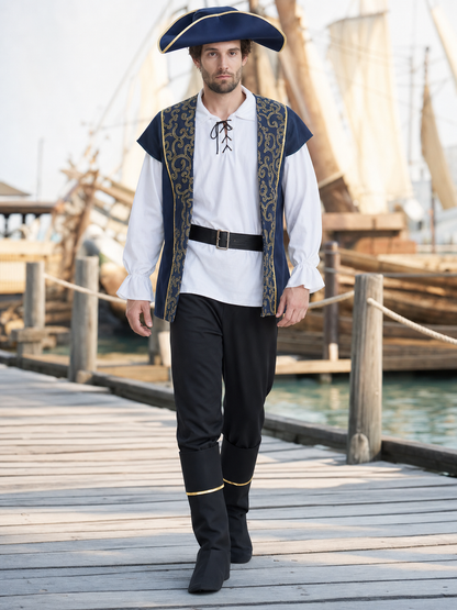 Pirate Costume with Hat and Accessories