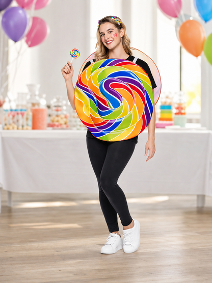 Candy Costume with Rainbow Pattern