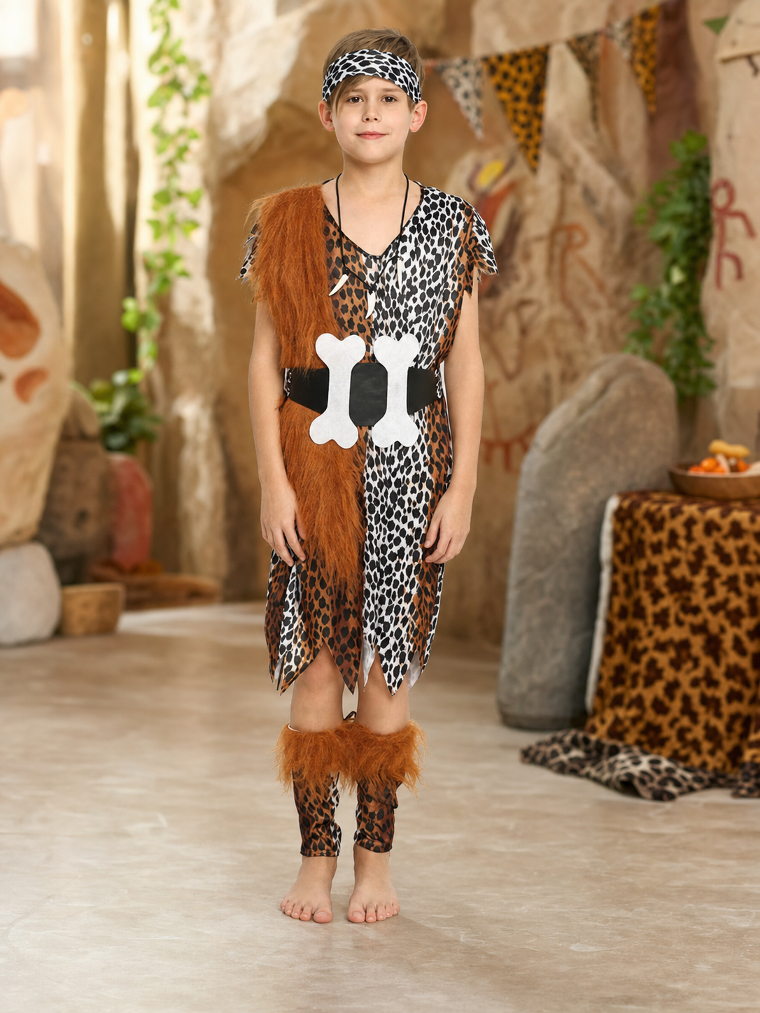 Kids Caveman Costume with Accessories