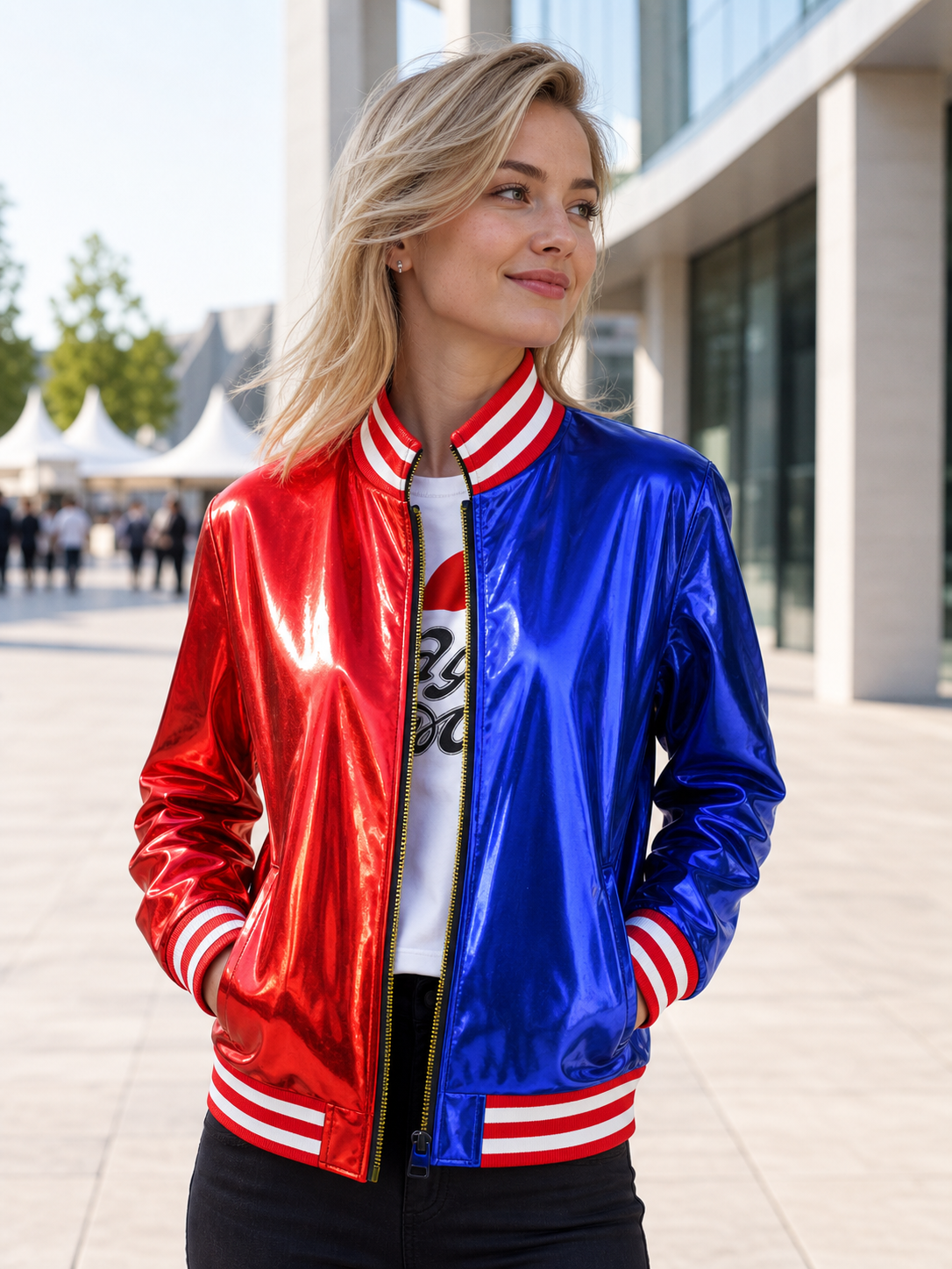 Harley Quinn Bomber Jacket for Parties and Stage