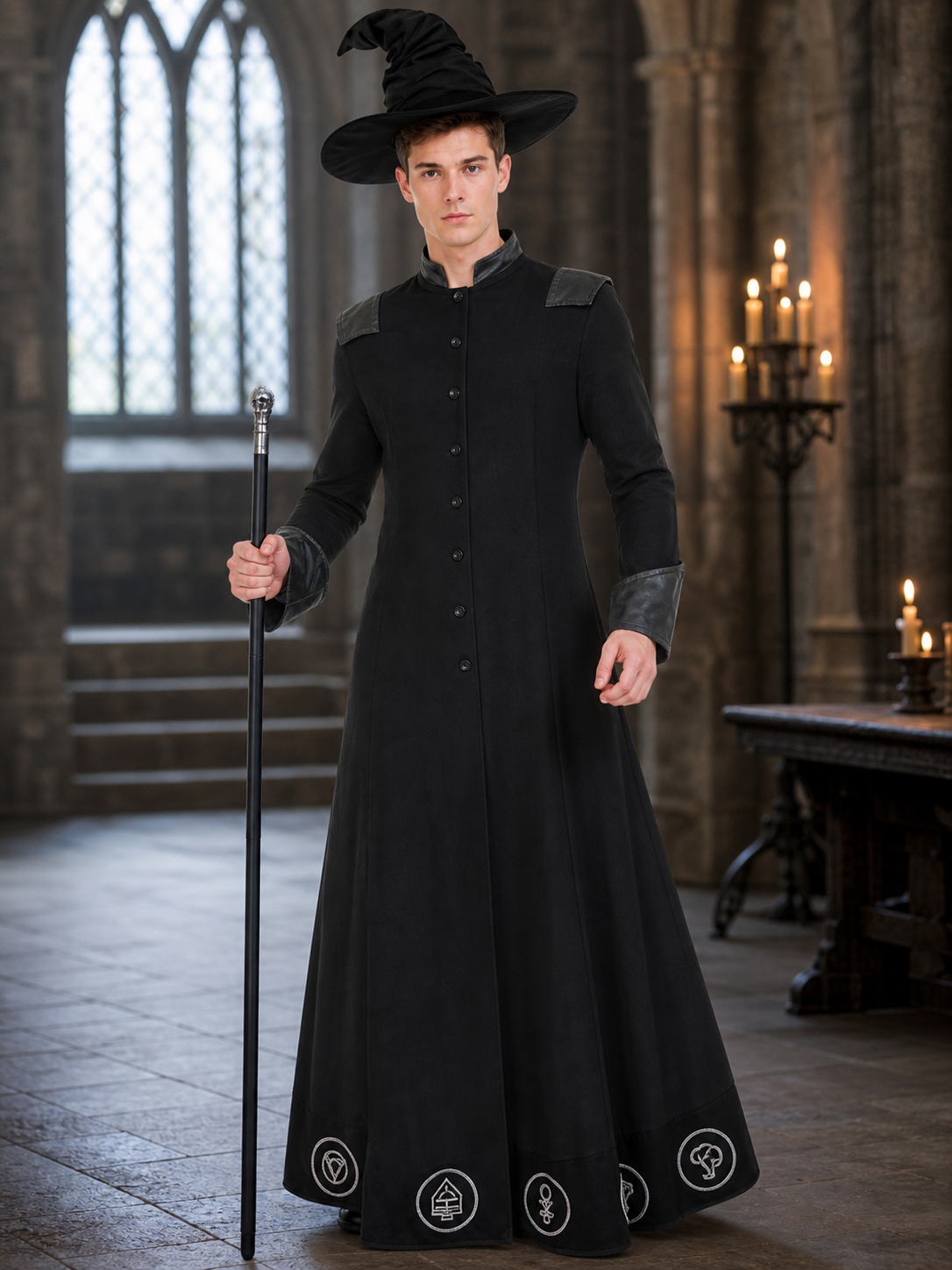 Halloween Costume: Robe and Pointed Hat
