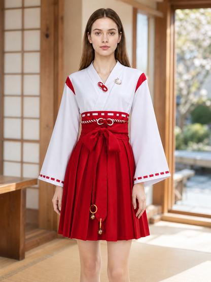 Silent Hill Red and White Cosplay Dress with Belt