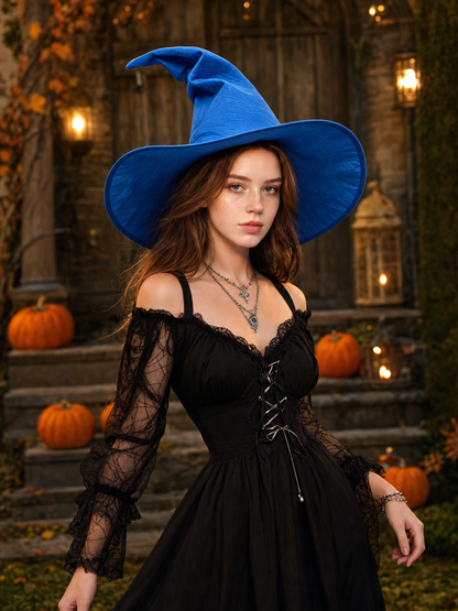 Blue Witch Hat for Halloween